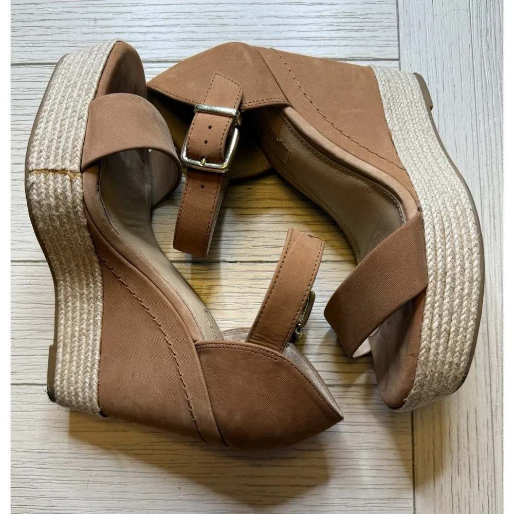Antonio‎ Melani Women Tan Leather Strappy Espadrille 4